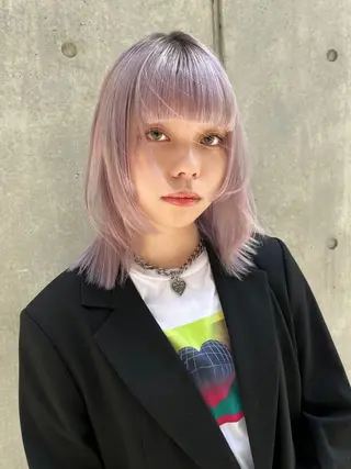 ミディアム カラー レイヤー,ボブ / 彩未のヘアスタイル