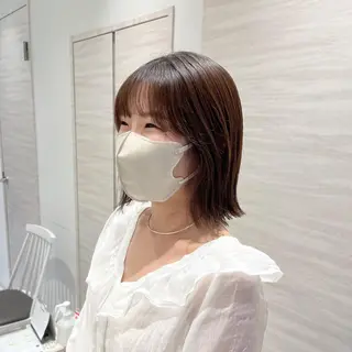 ミディアム Chiho / 梅田 / ボブ/ パーマのヘアスタイル