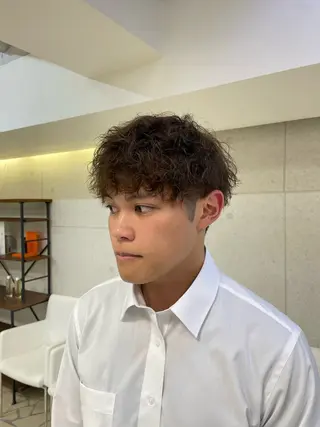 ショート パーマ メンズ XANADU上野店 🐼ﾖｺﾊｼのヘアスタイル