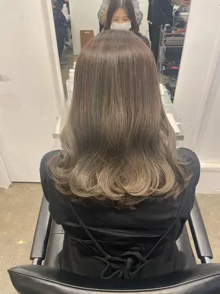 セミロング カラー ♡🪞韓国スタイル/ MISATO🪞♡のヘアスタイル