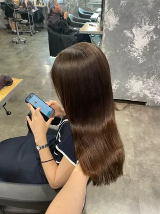 カラー 🤍ベージュ/透明感 韓国ヘア/まりん🤍のヘアスタイル