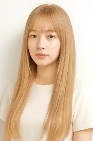 ロング うる艶ワンカラー/ 似合わせ　中野拓侍のヘアスタイル