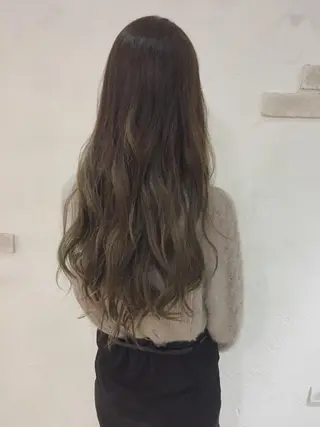ロング カラー ハットリ /北習志野のヘアスタイル
