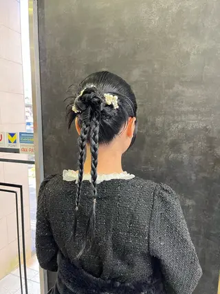 ロング ヘアアレンジ ヘアセット･ネイル 🎀あんりん🎀のヘアスタイル