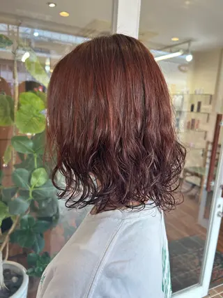 ミディアム パーマ 🧡森川 梨々香🧡のヘアスタイル