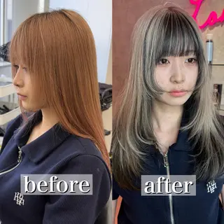 ロング カラー 韓国ヘア/艶カラー /田中悠佑のヘアスタイル