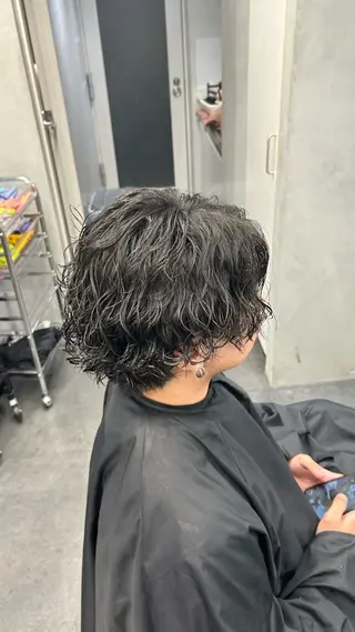 パーマ メンズ 藤平海音/fifth PARKのヘアスタイル