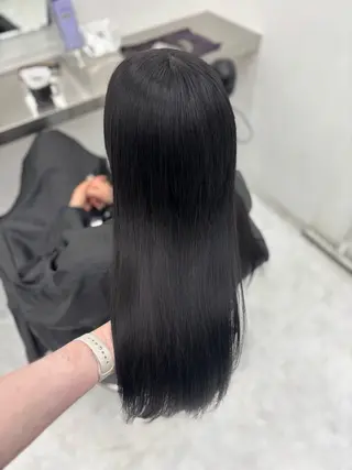 ロング カラー 韓国風暗髪ヘア🤍 🫧MIREIのヘアスタイル