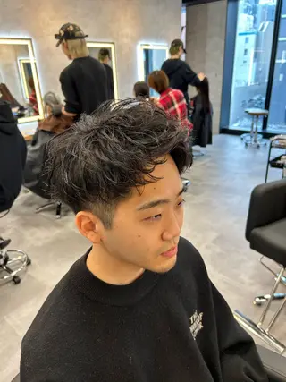 ショート カラー パーマ メンズ メンズ特化 👑YUTAのヘアスタイル