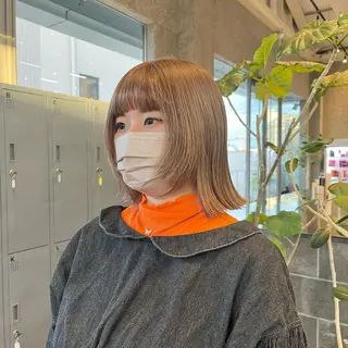 ミディアム カラー GO TODAY SHAiRE SALON 原宿本店所属・ボブ/レイヤー/ ハッシュカット/河内のヘアスタイル