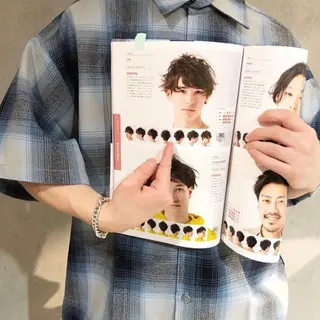 メンズ happy  man 🌸血色カラー🌸のヘアスタイル