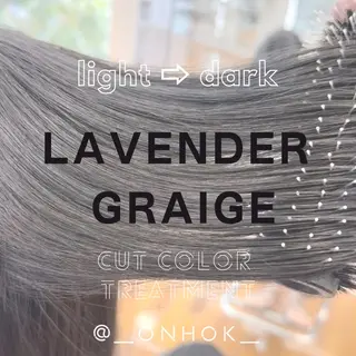 ミディアム カラー ブリーチなしWカラー レイヤー/KOHNOのヘアスタイル