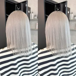 ミディアム カラー 🌺ハイトーン🌺 矢葺 なぎさ🌺🌺のヘアスタイル