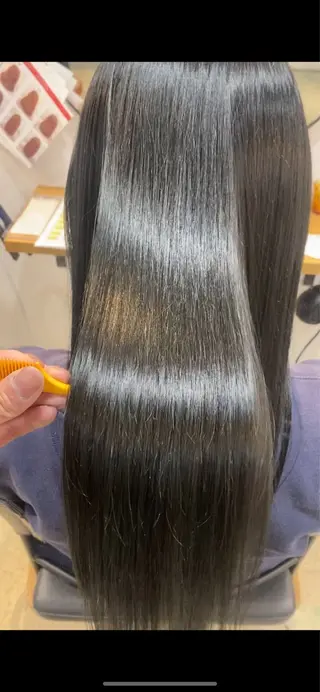 ロング カラー パーマ 🫧艶髪/透明感🫧 EIGHT/丸山のヘアスタイル