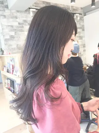 セミロング 所渉/韓国レイヤー /ウルフカットのヘアスタイル