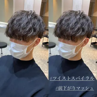 パーマ メンズ 梅田中崎町メンズ 美容師ユースケのヘアスタイル