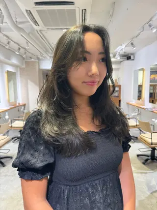 ロング カラー ナガミネアリサ/ 学芸大学/海外ヘアのヘアスタイル