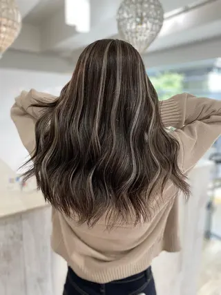 ミディアム カラー ヘアアレンジ 久米 治仁のヘアスタイル