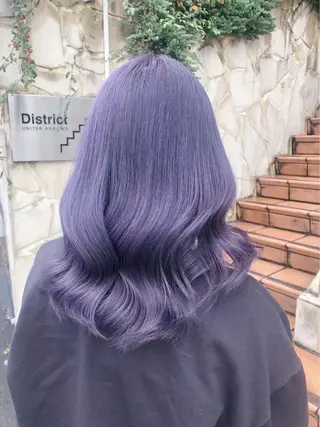 セミロング カラー 髪質改善モテカラー 🎀YUIのヘアスタイル