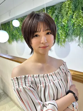 ショート ヘアアレンジ レイヤー/韓国ヘア /顔周り/大久保貴之のヘアスタイル