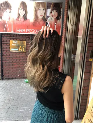 ロング カラー パーマ 笑顔100点で接客/ TATEのマツエク・マツパデザイン
