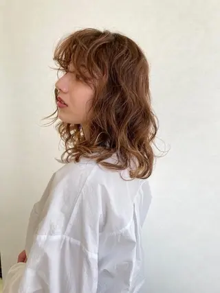ロング パーマ ヘアアレンジ 暖色💖ツヤ髪💖 masae🌼のヘアスタイル