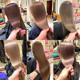ロング カラー 韓国ハッシュカット/ 新宿/髪質改善/岡崎のヘアスタイル