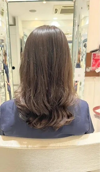 ロング パーマ コテ巻き風パーマ 藤澤　知彌のヘアスタイル