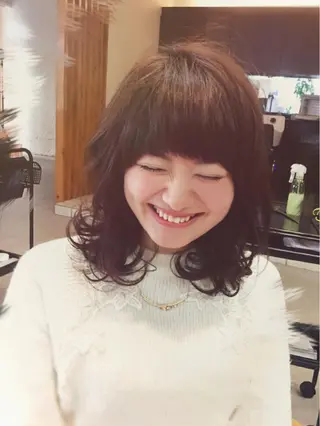 ミディアム 平 一裕のヘアスタイル