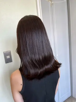 セミロング カラー yuri🌼 NUMBER 天王寺のヘアスタイル