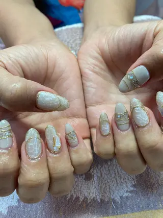 ネイル rukianail 新里のネイルデザイン