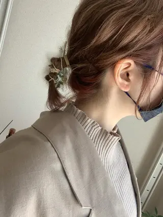 ミディアム ヘアアレンジ SHANTi 飯塚 ヘアセット/髪質改善のヘアスタイル