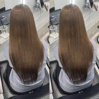 ロング カラー 表参道/ハイライト バレイヤージュのヘアスタイル