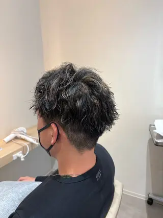 パーマ メンズ レイヤー/透明感/髪 質改善/メンズ/佐藤のヘアスタイル