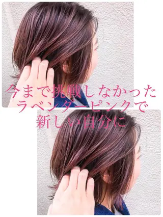 ミディアム カラー ヨシダ トオルのヘアスタイル