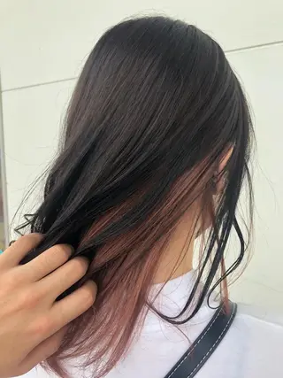 ミディアム カラー 縮毛矯正、似合わせ カット✂️大谷勇輝のヘアスタイル