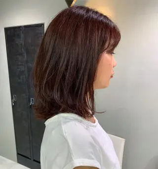 ミディアム 👑満足度1000% 重村　春奈👑のヘアスタイル