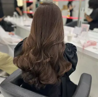 ロング カラー ヘアアレンジ 透明感ラベンダー💗 SHOのヘアスタイル