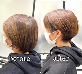 ショート ショートボブ／川崎 子安健太のヘアスタイル