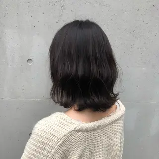 セミロング カラー 酸性縮毛矯正🧴韓国 レイヤー/髪質改善のヘアスタイル