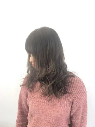 ミディアム カラー sharesalon セキケイタのヘアスタイル