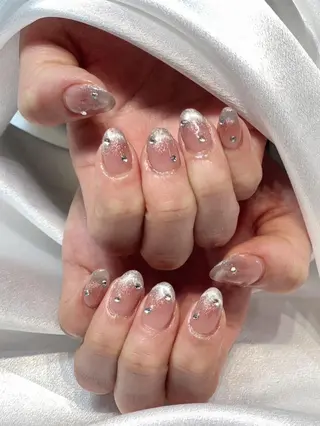 ネイル RAFFINE 月🦋🩵のネイルデザイン