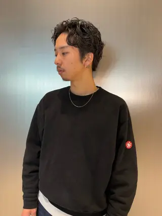 ショート パーマ メンズ 吉武 茂暉のヘアスタイル