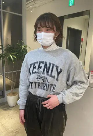 ショート パーマ 斉藤 瑞恵のヘアスタイル