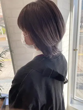 ミディアム カラー ケアブリーチ /髪質 改善/古橋圭史郎のヘアスタイル