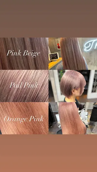 ミディアム カラー ヘアアレンジ ミルクティーハイトー ン💖Mikaのヘアスタイル