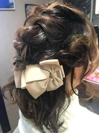 ミディアム ヘアアレンジ pep所属・pep natsumiのヘアスタイル