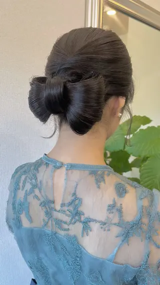 ロング カラー パーマ ヘアアレンジ 隠れ家サロンso you所属・yukimi .のヘアスタイル