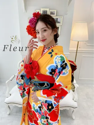 ロング ヘアアレンジ セットサロン      ラフテル所属・大阪/ヘアアレンジ /似合わせset💐のヘアスタイル