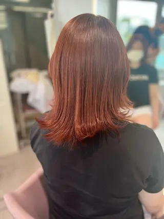 ミディアム カラー ヘアアレンジ 韓国ヘア/髪質改善 TAKAHIROのヘアスタイル